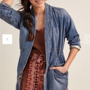 pilcro ♡ denim kimono jacket anthropologie